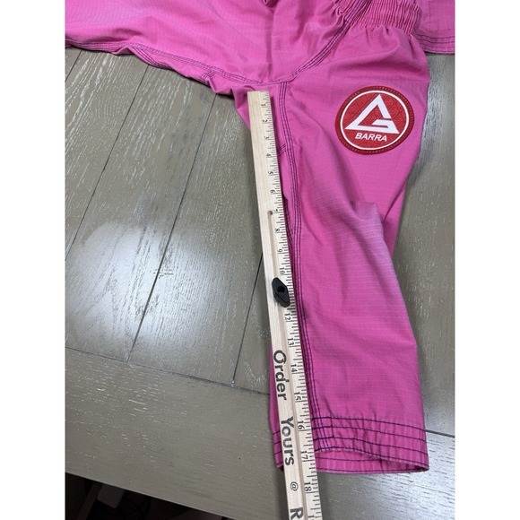 Gracie Barra Gi Y1 Hot Pink Complete Set White Belt Girls Equipe Edition main image 10